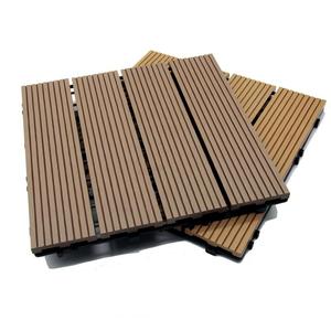 Dalles de <span class=keywords><strong>terrasse</strong></span> extérieures en WPC, imitation <span class=keywords><strong>béton</strong></span>, emboîtables, en plastique et bois, pour jardin - Product Image 1
