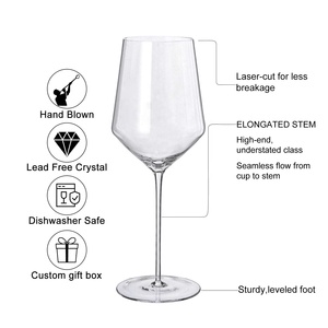 Samyo Wholesale Hand Blown <strong>Crystal</strong> Ultra Thin Drinking Champagne Flute <strong>Glasses</strong> White Red Wine Goblet <strong>Glass</strong> <strong>Set</strong> for Hotel Party - Product Image 2