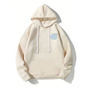 Sudaderas con Capucha 100% Algodón, Gruesas, de Felpa, de Gran Peso, Oversize, con Logotipo Personalizado, Estilo Boxy, Cortas, para Hombre - Product Image 2