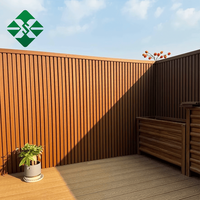 Revêtement mural en co-extrusion, bardage extérieur en composite plastique, panneau mural WPC rainuré imperméable pour jardin