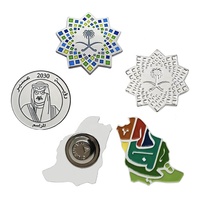 Usine personnalisée métal émail Qatar pays drapeau épinglettes amitié fête nationale arabie saoudite emblème aimant broche broche insigne