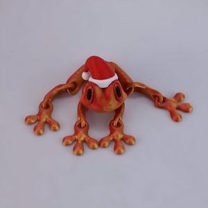Custom 3D Printed Magnetic Frog Fridge <b>Magnet</b> Interactive <b>Toy</b> with Movable Joints Anime Collectible for Stress Relief Fun - Product Image 2