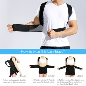 Neopreen rugcorrectieband met onzichtbaar ontwerp, ondersteunende strips, geavanceerde bescherming voor mannen en vrouwen. - Product Image 3