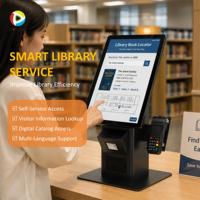 UHF RFID Toplu Kitap Tarama Okul Kamu Kütüphanesi Öğrenci Kart Okuyucu Fiş Yazıcısı Self-Servis Ödeme Kiosku