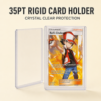 Vente en gros de porte-cartes de collection minimalistes en plastique rigide 3x5, imprimés en sérigraphie, pour la protection de grandes photos et cartes sportives