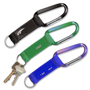 Manufacturer Short Custom Keychain Lanyards Strap Promotional Carabiner Keychain
