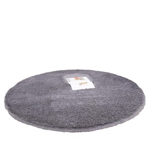 Modern Minimalist Round Rug Polyester Fiber Solid Color Washable For Living Room Bedroom Study - Product Image 2