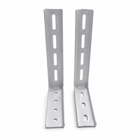 Supports muraux robustes pour tringle à rideaux, supports en L blancs compatibles avec les rails muraux et de plafond pour la chambre
