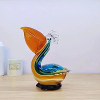 Ornement en verre soufflé artisanal, pellicard, design mignon de dessin animé, décoration de Pâques pour la maison, salon moderne