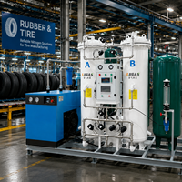 Generator Nitrogen PSA 99,9% Industri untuk Lini Produksi Vulkanisasi dan Pengisian Nitrogen Ban Karet