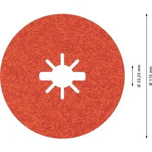 BOSCH - 2608621827 X-LOCK Expert R782 Prisma Disque fibre céramique-EAN 4059952538501 ABRASIVES - Product Image 2