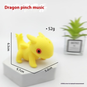 Jincan Venta al por Mayor Nuevo Juguete Antiestrés de Goma Blanda TRP Little Dragon Vent Toy, Dinosaurio de Goma Divertido para Amasar y Aliviar el Estrés - Product Image 4