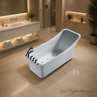 Baignoire autoportante rectangulaire en acrylique 1700x750x750mm, design moderne, pour adultes, baignoire de relaxation individuelle – Offre Spéciale