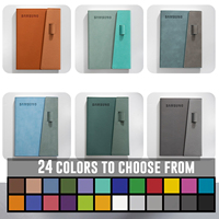 Cadeau d'entreprise de marque personnalisée Carnet de notes portable en cuir PU avec porte-stylo pour journaux d'affaires Carnet avec logo imprimé
