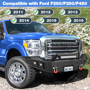 Vente chaude F250/F350/F450 camion pare-chocs pleine largeur pare-chocs avant et pare-chocs arrière Combo fit 2011-2016 <span class=keywords><strong>Ford</strong></span> F250 (sauf <span class=keywords><strong>Raptor</strong></span>) - Product Image 5