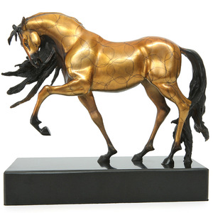 Brass Horse Figurine Bronze Zodiac Craft Ornament Gold And Bronze Colors Copper Material Desk Office Decor Home Decoration - Product Image 5