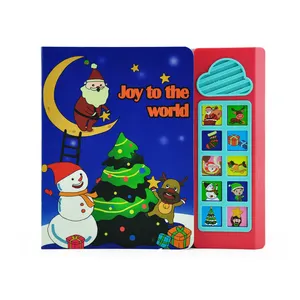 어린이 노래 상자 Libro 영어 책 및 장난감 프로그래밍 가능한 사운드 버튼 독서 메리 크리스마스 책