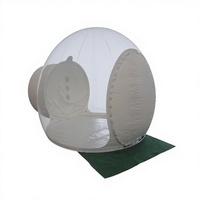 Dôme à bulles gonflable transparent de qualité commerciale pour l'extérieur, 5x3.5x2.62m, 0.4mm TPU, maison de rebond gonflable, tente à bulles