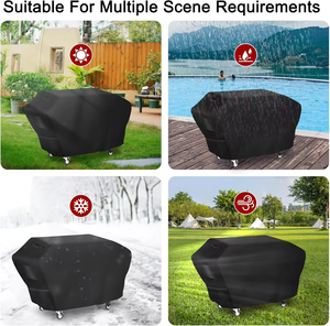 Coque personnalisée résistante aux intempéries 600D avec doublure anti-déchirure Housse de barbecue durable - Product Image 3