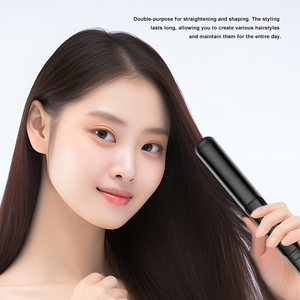 Lisseur <span class=keywords><strong>à</strong></span> vapeur professionnel, chauffe rapide, 5 températures réglables, trou <span class=keywords><strong>à</strong></span> vapeur, <span class=keywords><strong>fer</strong></span> <span class=keywords><strong>à</strong></span> lisser en céramique - Product Image 3