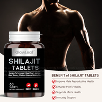 Comprimés de complément alimentaire à base de shilajit NaturaPulse - Soutien énergétique pour les hommes adultes 0,8 g * 60 unités