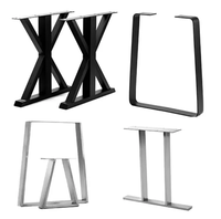 Pieds de table basse en fer universels pour la plupart des plateaux de table