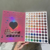 Nouveau 88 couleur jolie fille super grande plaque de fard à paupières mat nacré multicolore plaque de maquillage