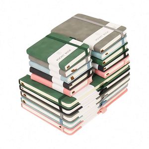 High Quality Customisable A5 Saddle Stitched Removable Hardcover Waterproof PU Leather Notebook Planners <b>Journals</b> Custom Color - Product Image 3