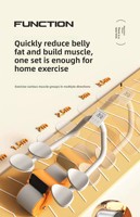 Roue abdominale à rebond automatique avec support coudes pour entraînement abdominal à domicile pour hommes et femmes