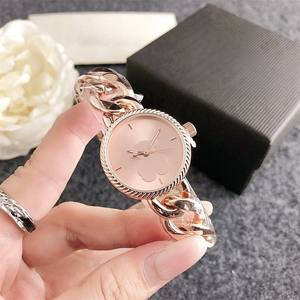 Nuevo reloj de mujer oro rosa resistente al agua reloj de pulsera de cuarzo estilo de pulsera simple - Product Image 6