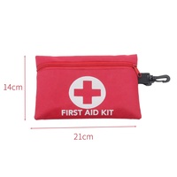Trousse de premiers soins portable mini avec dispositifs manuels pour les voyages, la maison, le bureau, la voiture, le camping et la randonnée