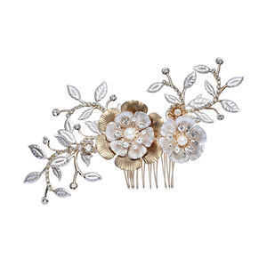 Respetuoso del medio ambiente Material de aleación de patente de diseño nupcial peine de pelo accesorios - Product Image 1