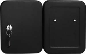 Caja de bloqueo de llave negra mate, resistente al agua, 20 ganchos para llaves, etiquetas, montaje en pared, gabinete de seguridad, papel hecho - Product Image 5