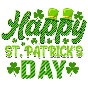 Hot Sale Happy Go Lucky Design Heat Transfers Washable DTF <strong>St</strong> <strong>Patricks</strong> <strong>Day</strong> Prints Heat Transfer Stickers for T-<strong>Shirts</strong> - Product Image 1