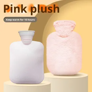 Bolsa de Agua Caliente de PVC de Alta Densidad, Estilo Simple, con Diseño de Dibujos Animados, Portátil, Calentador de Manos Personal, Anti-frío y Seguro - Product Image 4