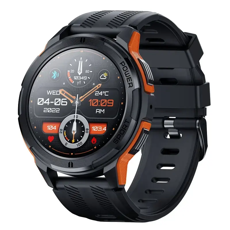 Nouveauté 2023 amoled c25 montre intelligente sport de plein air hommes cercle robuste c 25 montre intelligente c25 pour aventure moniteur de sommeil