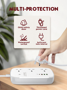 LDNIO-Tira de enchufe de alimentación SCW3451, toma de corriente de 3 enchufes, <span class=keywords><strong>4</strong></span> <span class=keywords><strong>USB</strong></span>, inteligente, Universal, <span class=keywords><strong>WIFi</strong></span>, para UE/EE. UU./Reino Unido - Product Image 4