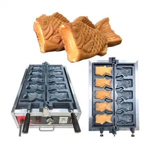 2023 하이 퀄리티 1800W 전기 Taiyaki 케이크 메이커 레스토랑 가정용 히터와 건설 220V 물고기 모양