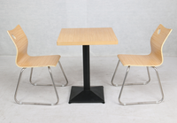 Meubles de restaurant, ensemble de table en bois massif en forme de U pour 2 personnes, tailles personnalisables, design moderne, usage commercial