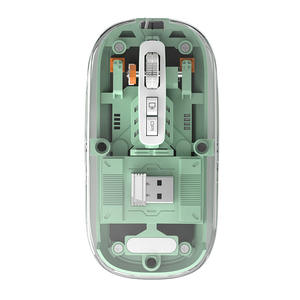 2.4 घज ऑप्टिकल यूएसबी माउस पारदर्शी चुंबकीय सक्शन कवर ट्रिपल मोड बीटी वायरलेस टाइप-सी रिचार्जेबल माउस पीसी के लिए - Product Image 1