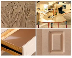 Mélamine MDF 18mm x 15mm HDF panneau stratifié panneau de fibres de densité moyenne 2mm x 3mm panneau décoratif en panneaux de fibres de densité moyenne - Product Image 5