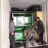 Décortiqueuse de millet mobile grande capacité, égreneuse de maïs monotube, moteur diesel 15 CV, économie d'énergie, marque FOYA, garantie 1 an