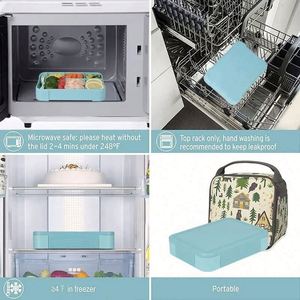 Lonchera Personalizada con Compartimentos Sellados para Niños y Estudiantes, Apta para Microondas, OEM ODM - Product Image 4
