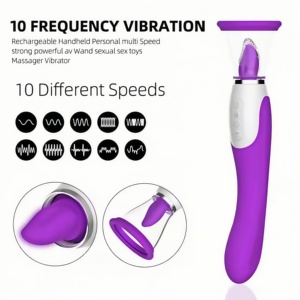 Spedizione gratuita negli Stati Uniti con spedizione a goccia in Silicone per capezzoli vibratore per adulti che lecca il clitoride succhia vibratore per donne - Product Image 4