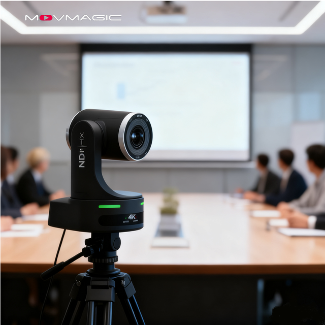 Movmagic MC1 4K 60P Ultra HD PTZ Camera Live Streaming & Conference Use AI Human Form Face Recognition Tracking Algorithm