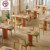 Café-restaurant restauration rapide carré Commercial café bois cuir Restaurant canapé meubles stand siège Table et chaise ensemble