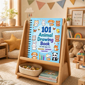 Libro Personalizzato con Spirale su <span class=keywords><strong>Come</strong></span> Disegnare Animali per Bambini, Copertina Laminata, Carta Offset, Quaderno di Disegno Passo-Passo, Vendita all'Ingrosso - Product Image 3