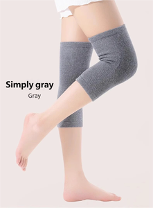 Genouillères en laine de cachemire épaissies - Chauffe-genoux thermiques pour les genoux arthritiques, manchons de genou anti-froid pour les personnes âgées - Product Image 4