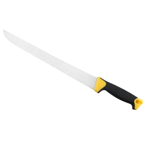 Insulation <strong>Knife</strong> Soft <strong>Grip</strong> Insulate <strong>Knife</strong> Cutter Stainless Steel Wool Blade Double Color Anti-slip Handle - Product Image 1