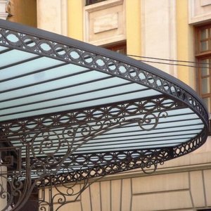 Tùy Chỉnh Rèn Sắt Cửa Sổ Tán Mái Hiên Tay Giả Mạo Scrollwork Chân Đế Cho Nhà Ngoài Trời Cửa Sổ Mưa Nơi Trú Ẩn Để Che Nắng - Product Image 4